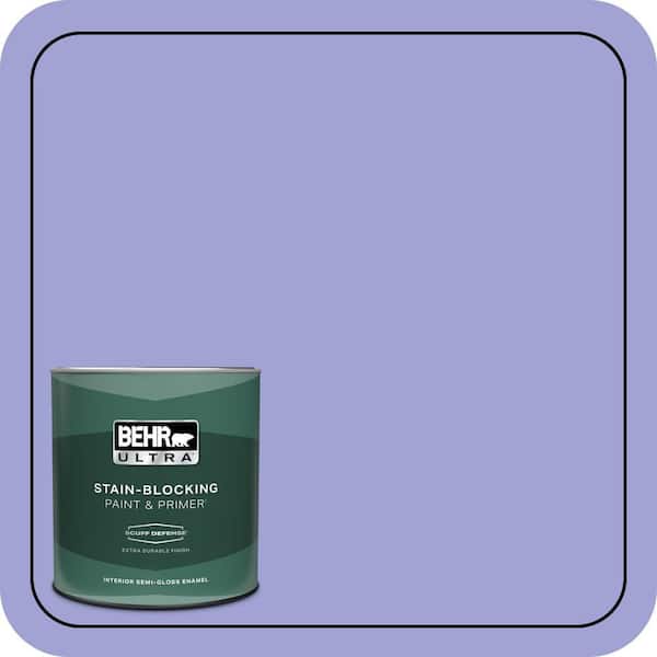 BEHR ULTRA 1 qt. #P550-4 Water Hyacinth Extra Durable Semi-Gloss Enamel Interior Paint & Primer