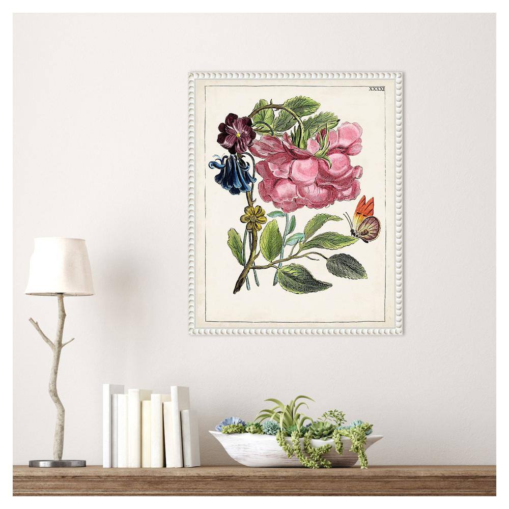Dutch Florals XII White Framed Canvas Wall Art Print
