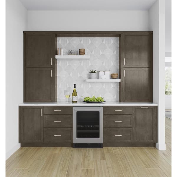 Hampton Bay 30 in. W x 24 in. D x 34.5 in. H Assembled Sink Base Kitchen  Cabinet in Unfinished with Recessed Panel KSB30-UF - The Home Depot