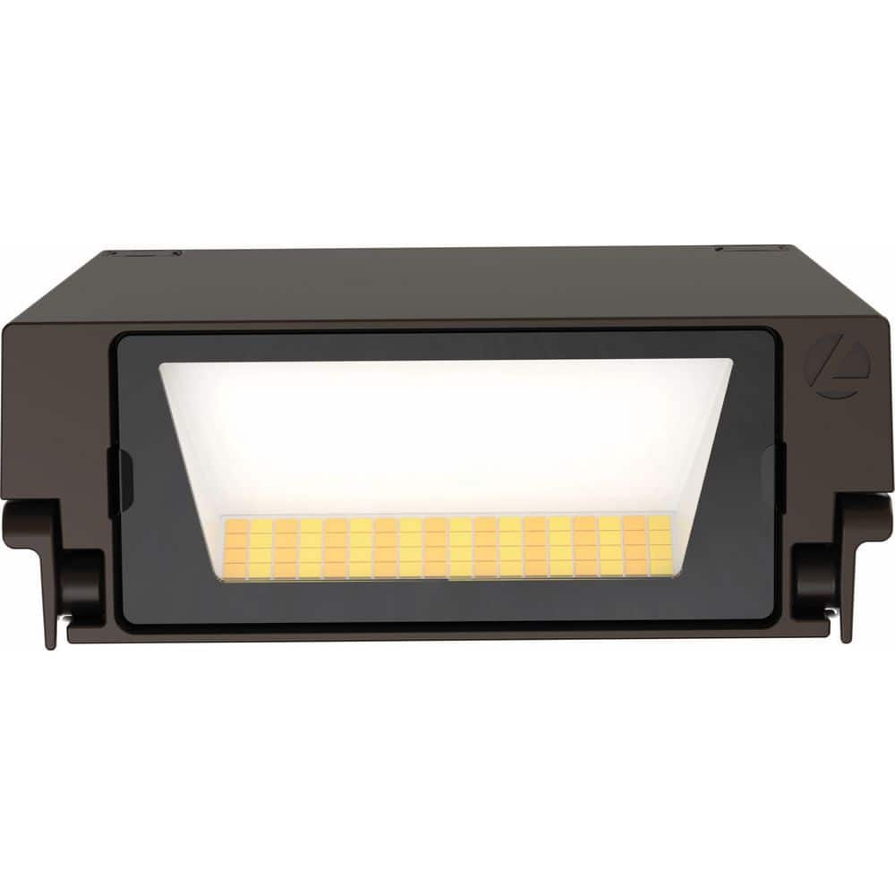 Eclipse Bronze 5.75" Adjustable LED Wall Pack Light with Switchable White