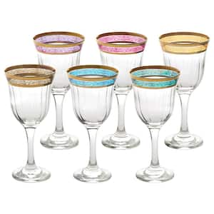 Melania Collection Multicolor Red Wine (Set of 6)