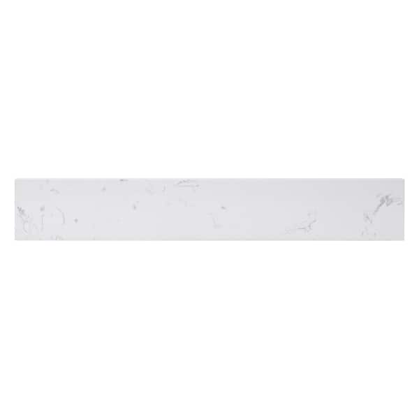 Home Decorators Collection 21.25 in. W Engineered Stone Vanity Sidesplash in White