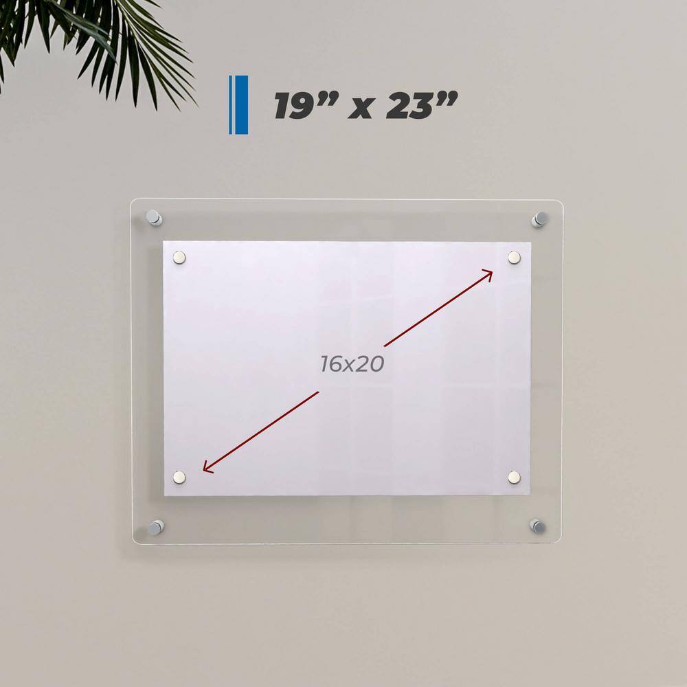 Gold Acrylic Floating Wall Frame for 16x20 Photos