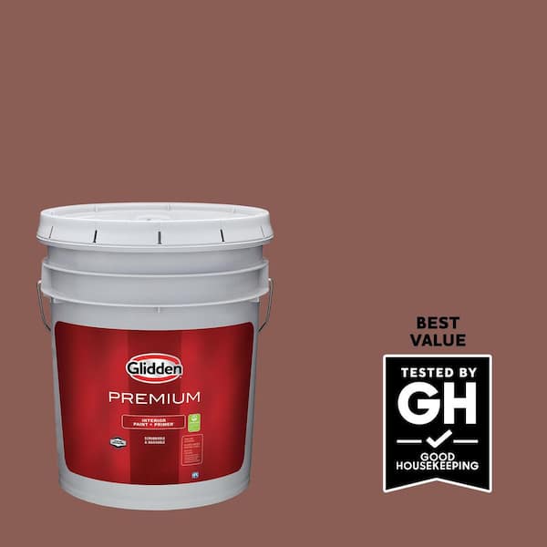 Glidden Premium 5 gal. PPG1060-6 Raspberry Truffle Eggshell Interior Latex Paint
