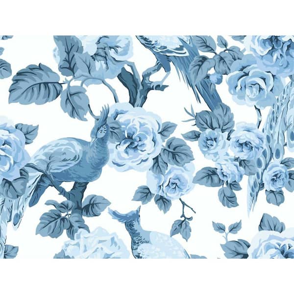 York Wallcoverings 60.75 sq. ft. Block Print Damask Wallpaper