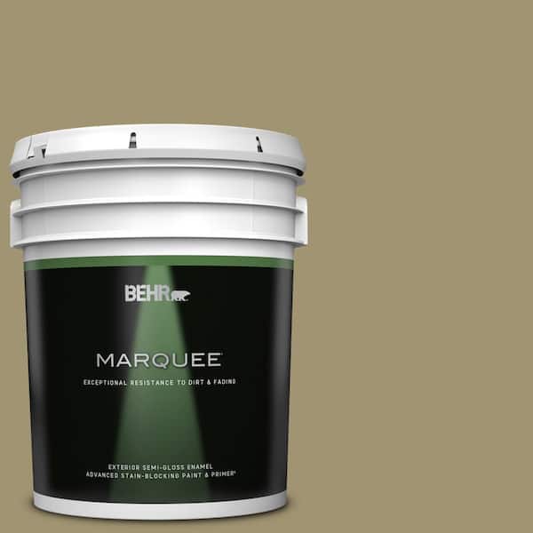 BEHR MARQUEE 5 gal. #PMD-37 Caraway Semi-Gloss Enamel Exterior Paint & Primer