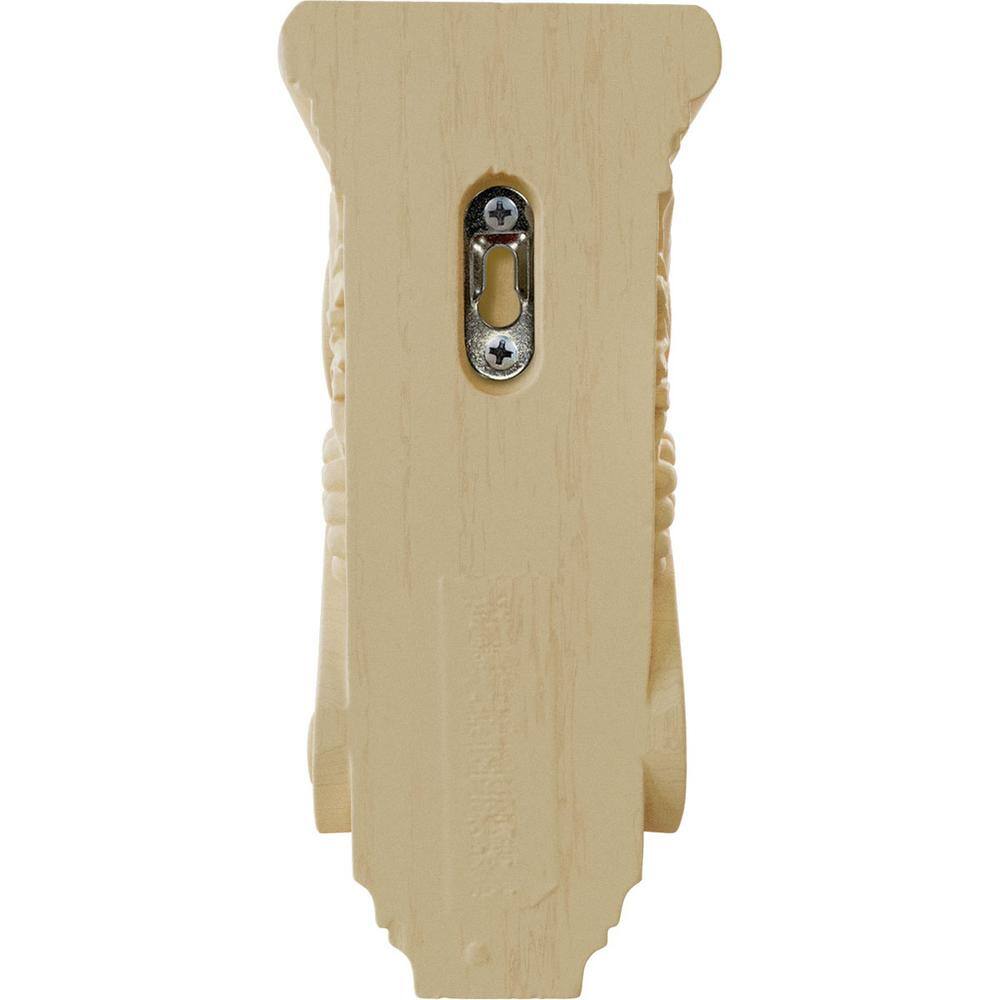Small Maple Hand-Carved Grape Bunches Corbel