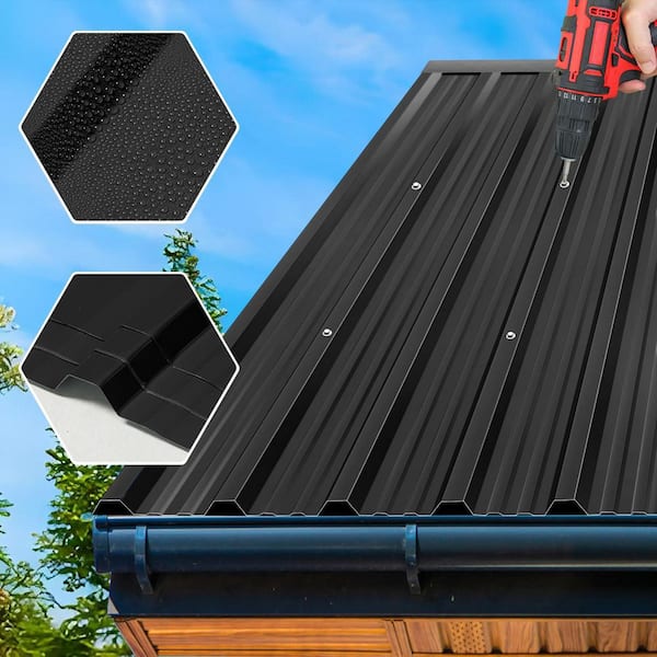 1.4 ft x 3.54 ft Corrugated Profile 30 Gauge Galvanized Steel Roof