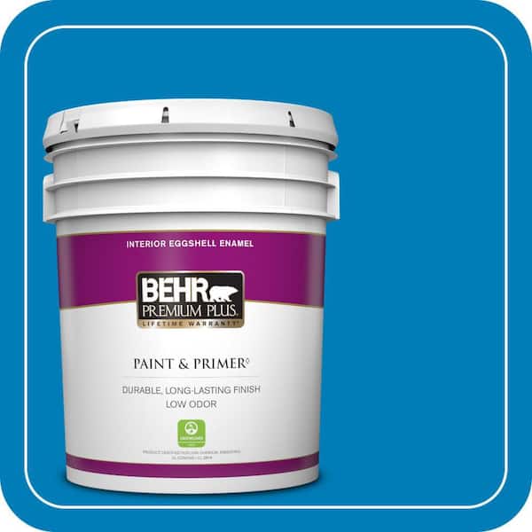 BEHR PREMIUM PLUS 5 gal. #S-G-550 Artesian Water Eggshell Enamel Low Odor Interior Paint & Primer