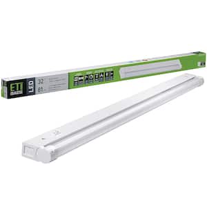 32 inch Linkable LED Beam Adjustable Under Cabinet Strip Light Plug in or Hardwire 3000K to 2700K Dimmable
