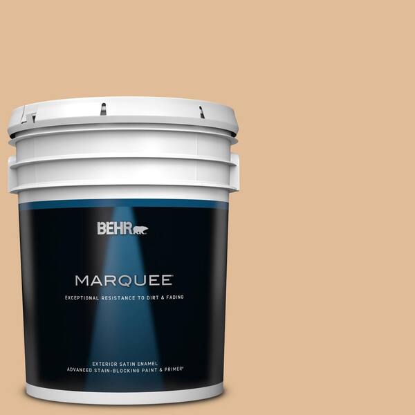 BEHR MARQUEE 5 gal. #270E-3 Only Natural Satin Enamel Exterior Paint & Primer