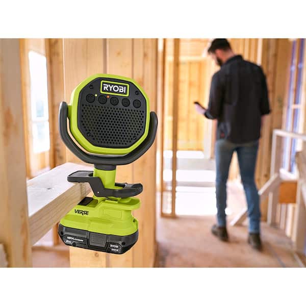 RYOBI ONE+ 18V Cordless VERSE Clamp Speaker 2-Pack (Tools Only