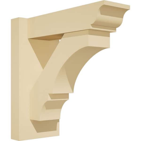 Ekena Millwork Balboa 5 in. W x 12 in. H x 12 in. D Signature Urethane Polyurethane Outlooker with Traditional Ends