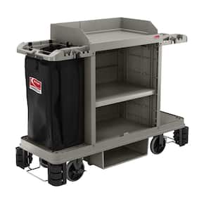Platinum Partially Assembled Housekeeping Cleaning/Janitorial Cart