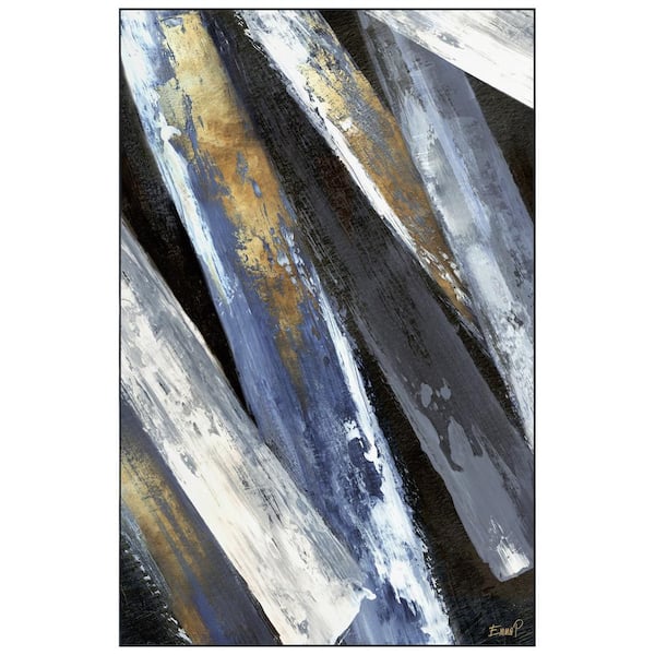 Empire Art Direct Multi-Colored 5 ft. x 8 ft. Intricate Mikado Washable Abstract Art Area Rug