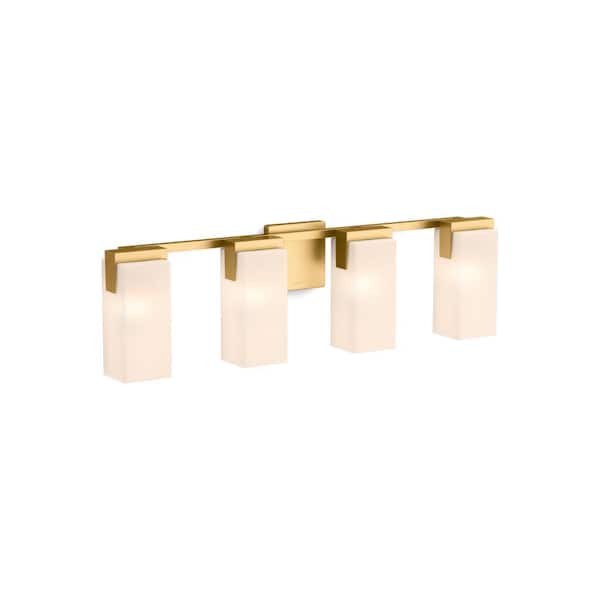 KOHLER Honesty 4-Light Brushed Moderne Brass Wall Sconce