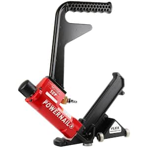 Pneumatic 18-Gauge Flex Power Roller Hardwood Flooring L-Cleat Nailer