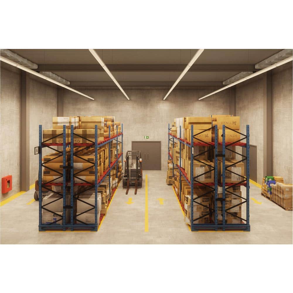 8-Foot White LED Strip Light Fixture with Lens Cover