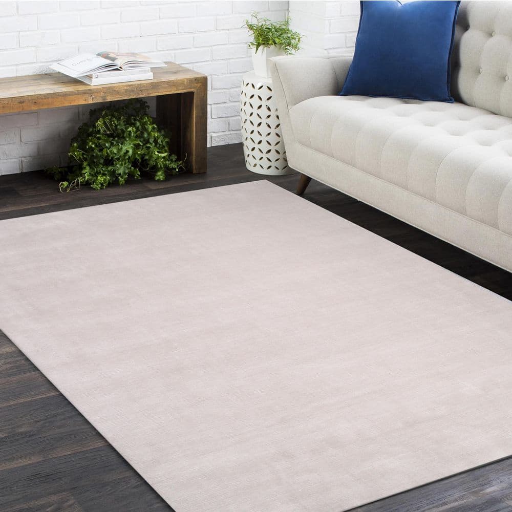 Lodhi Mist Gray Hand-Knotted Wool Area Rug 8' x 10'