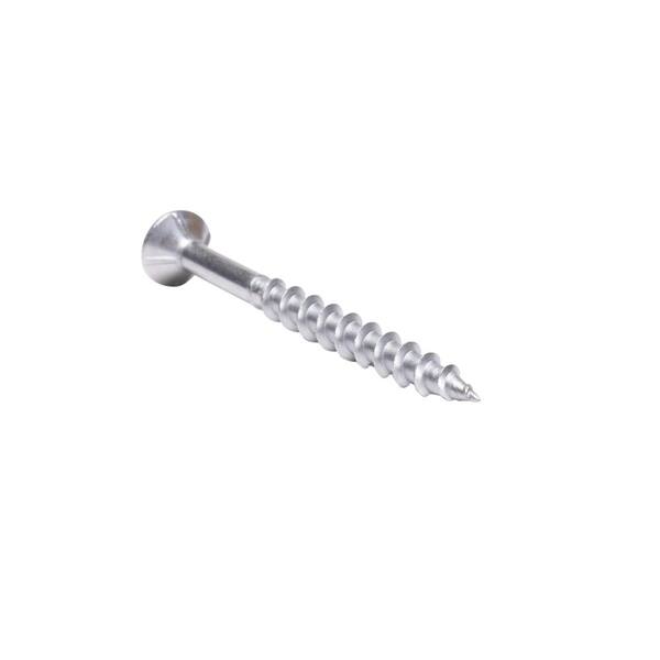 Grabber #8 x 1 1/2 in. Star Drive Flat head Exterior Stainless Steel Wood Deck Screws (5 lb. box)