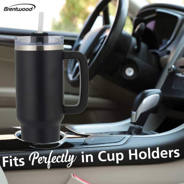 Motionbud 40 Oz Tumbler With Straw Lid – Vacuum Insulated Stainless Steel Cup, Keeps Drinks Cold 24H, Hot 12H