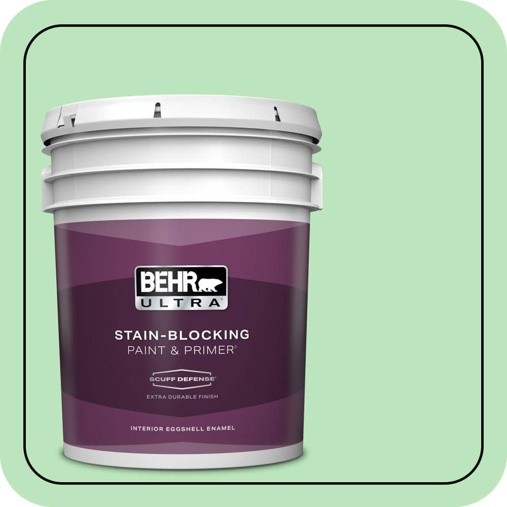 5 gal. #P390-3 Mint Parfait Extra Durable Eggshell Enamel Interior Paint & Primer price history on PriceWatchPro