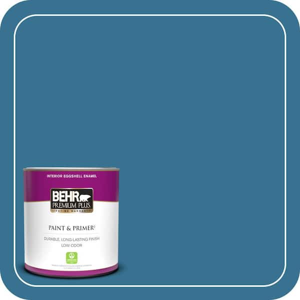 BEHR PREMIUM PLUS 1 qt. #T18-14 Soul Search Eggshell Enamel Low Odor Interior Paint & Primer
