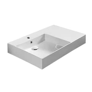 Teorema 2.0 Plus Wall Mounted Bathroom Sink in White