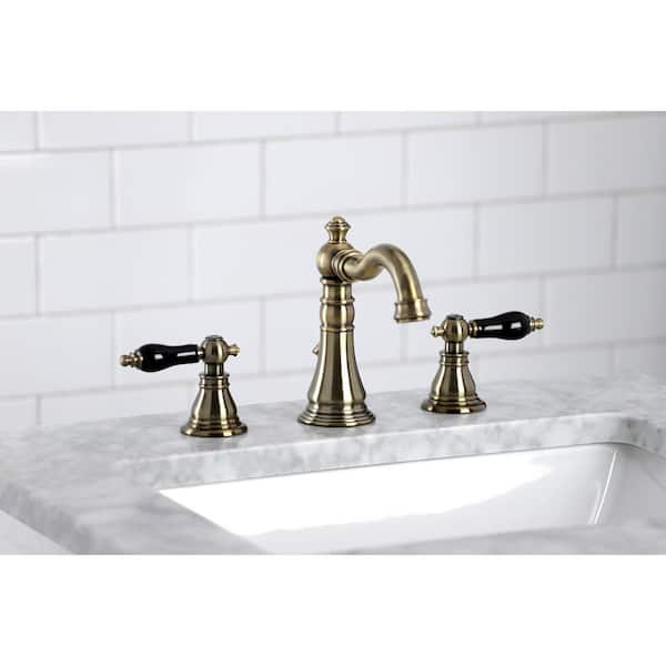 Duchess 8 in. Widespread 2-Handle Bathroom Faucet in Antique Brass