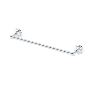 Lizzie 18 in. Wall Mounted Towel Bar in Chrome