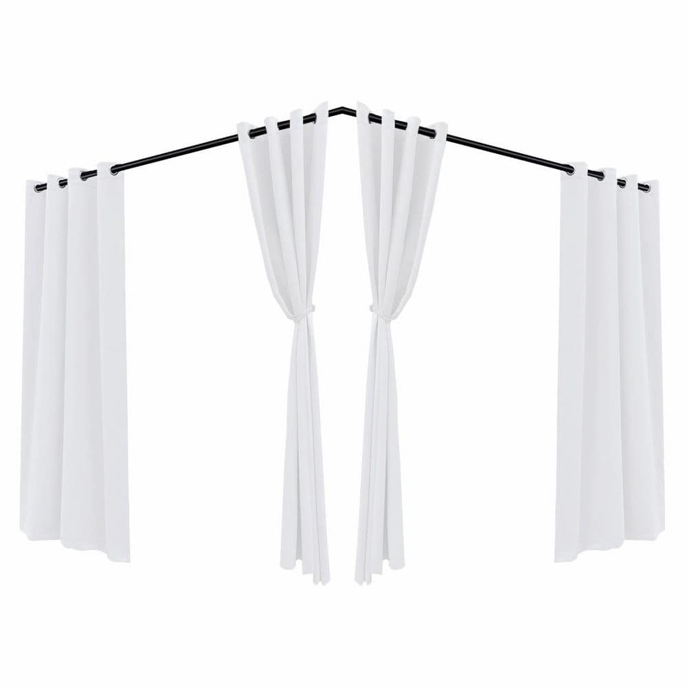 White Outdoor Sheer Curtains Waterproof 54x84 Inch for Patio Living Room Bedroom Porch 2-Panel Set price history on PriceWatchPro