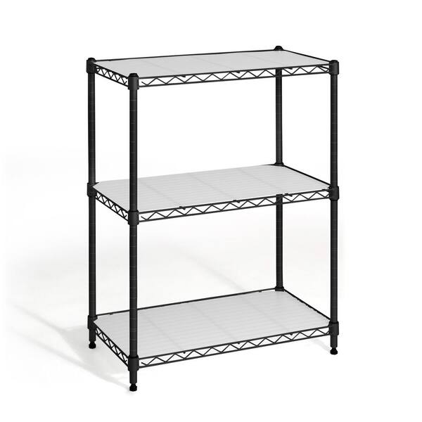 HDX Ivory 3-Tier Metal Wire Shelving Unit (23 in. W x 30 in. H x
