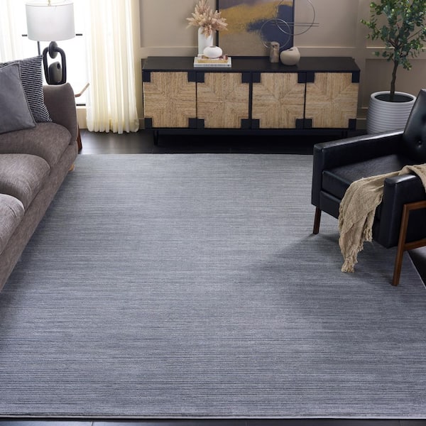 Vision 12 ft. x 18 ft. Silver Solid Marle Area Rug