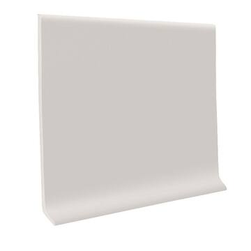 ROPPE Pinnacle Rubber Light Gray 4 in. x 1/8 in. x 48 in. Wall Cove Base (30-Pieces) 40CR3P195