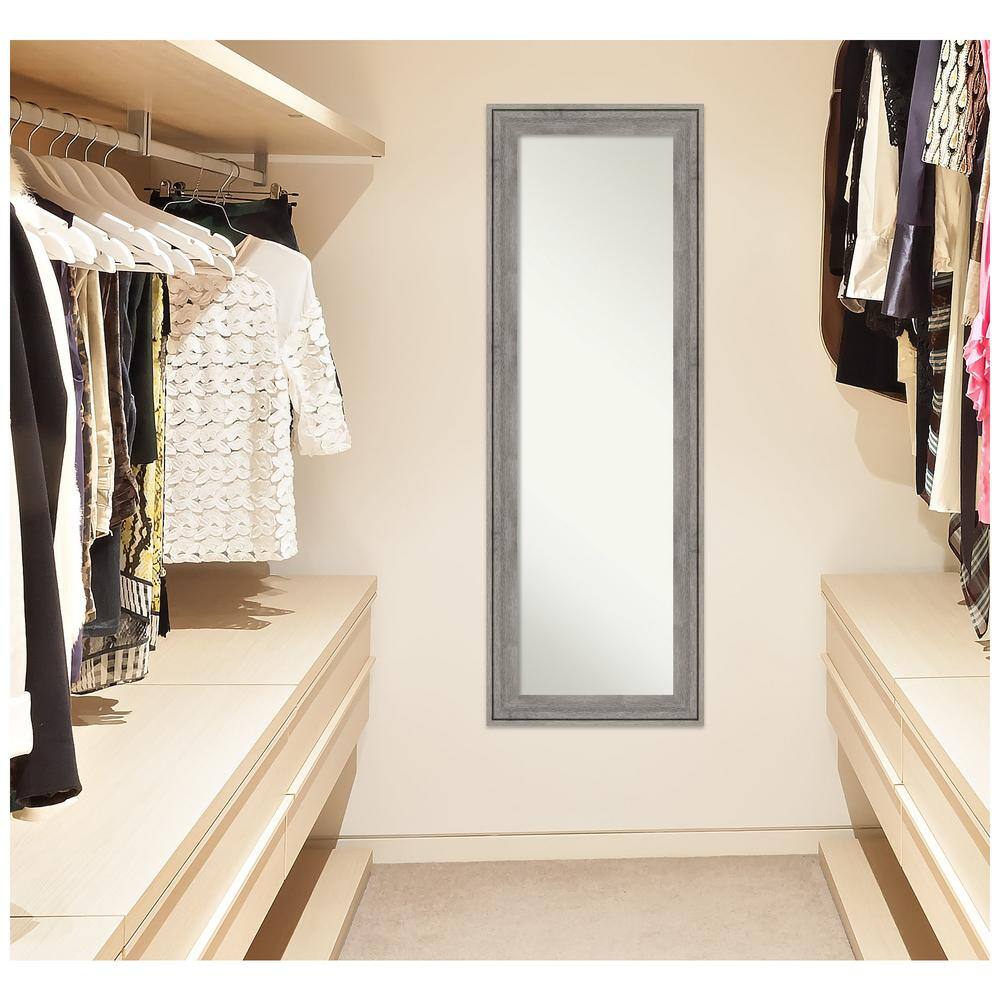 Regis Gray-Washed Distressed Wood Full Length Mirror