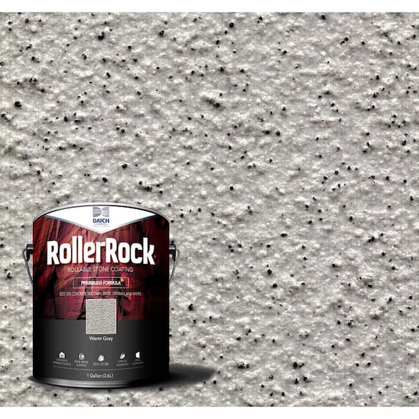 DAICH RollerRock 1 Gal. Self-Priming Warm Gray Exterior Concrete Coating