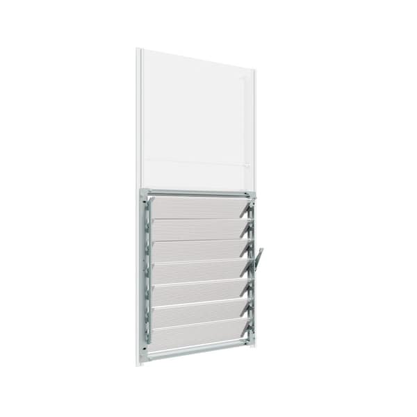 Side Louver Greenhouse Window in Green