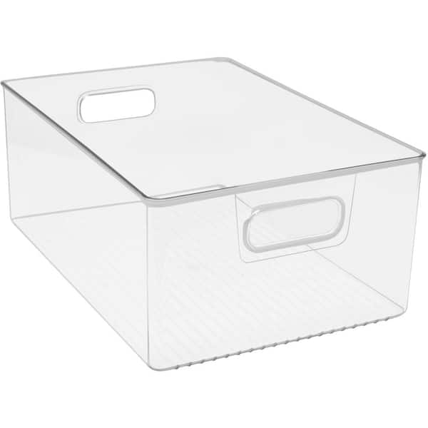Sorbus 3-Pack Clear Plastic Stackable Pantry Organizer Set Storage Bins for  Fridge FR-BNL3 - The Home Depot