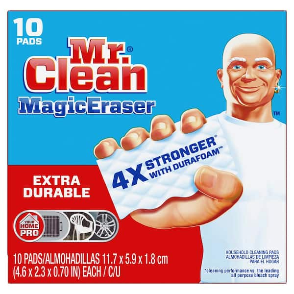 Mr. Clean Extra-Durable Magic Eraser Cleaning Sponge with Durafoam (10-Count)