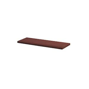 LITE 23.6 in. x 7.9 in. x 0.75 in. Cherry MDF Decorative Wall Shelf without Brackets