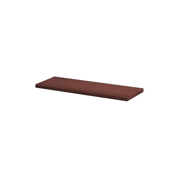 Dolle LITE 23.6 in. x 7.9 in. x 0.75 in. Cherry MDF Decorative Wall Shelf without Brackets