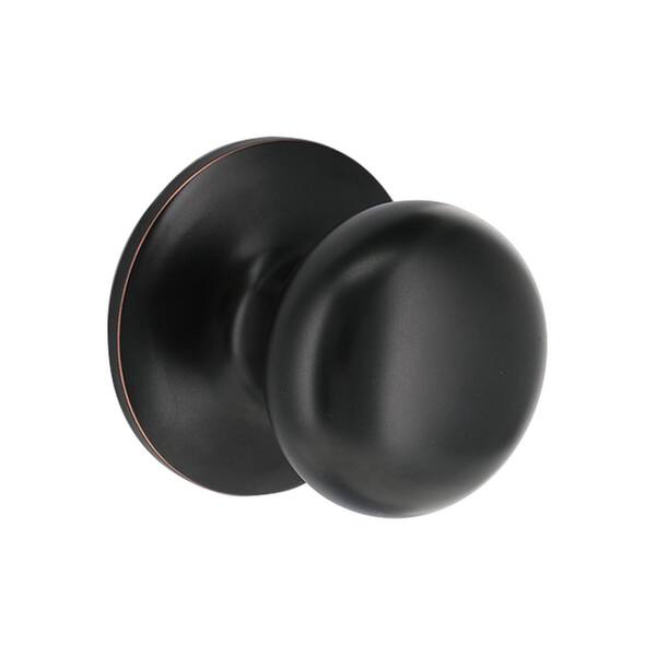 Defiant Round Aged Bronze Hall/Closet Door Knob 32TFX730B - The Home Depot