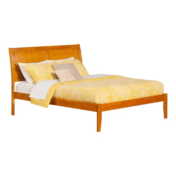 AFI Portland Caramel Latte Queen Platform Bed with Open Foot Board