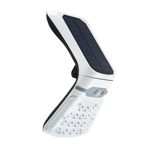 Mediterraneo Tama 320 Lumen Low Voltage White Small Solar Integrated LED Landscape Flood Light (1-Pack)