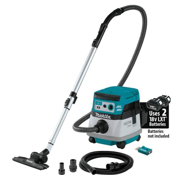 Makita 18V X2 LXT (36V) Brushless Cordless 2.1 Gal. HEPA Filter Dry Dust Extractor/Vacuum, with AWS Tool Only