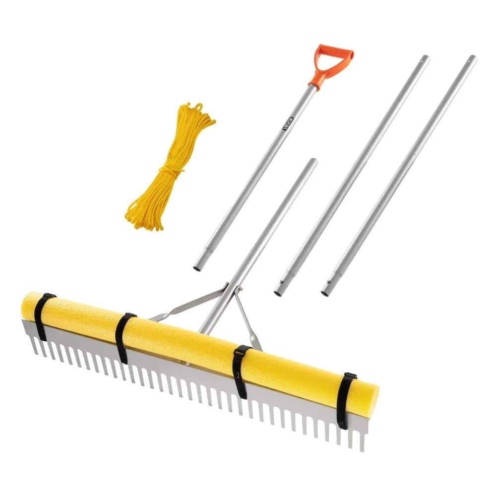 "Landscape Rake, 36"" Wide Head, 133"" Handle, Heavy Duty Aluminum w/ 52ft Rope" price history on PriceWatchPro
