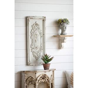 Alcott Antique White Rectangle Single Decorative Wall Panel