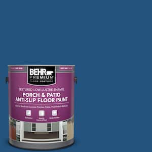 1 gal. #S-H-570 Blueberry Twist Textured Low-Lustre Enamel Interior/Exterior Porch and Patio Anti-Slip Floor Paint