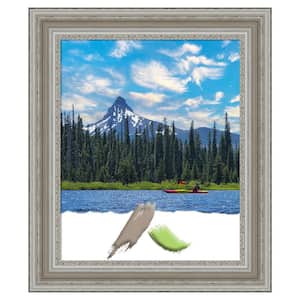 Parlor Silver Picture Frame Opening Size 18x22 in.