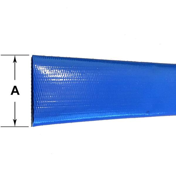 2'' x 50 FT Heavy Duty Reinforced PVC Lay Flat Discharge and Backwash Hose 